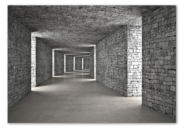 Foto obraz skleněný horizontální Tunel z cihel osh-73658635