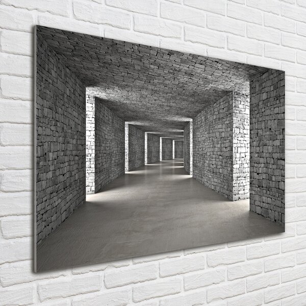 Foto obraz skleněný horizontální Tunel z cihel osh-73658635