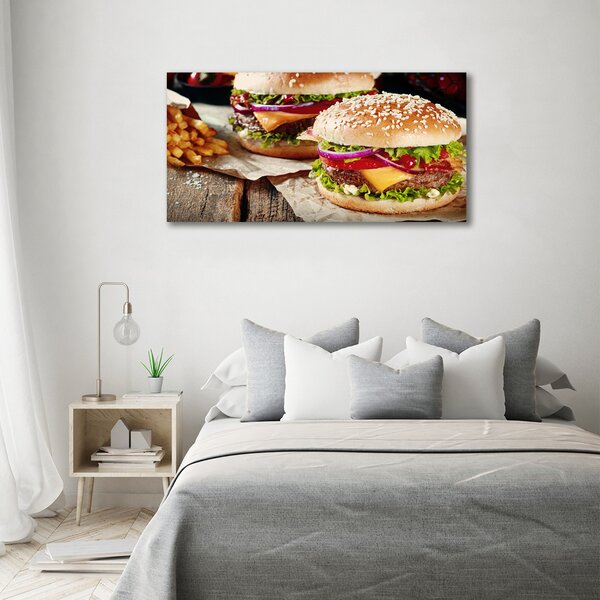 Foto obraz na plátně Hamburgery oc-74120403