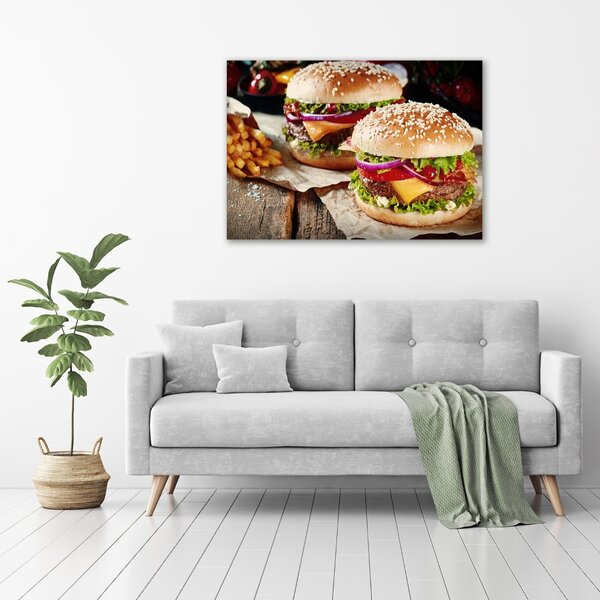 Foto obraz na plátně Hamburgery oc-74120403