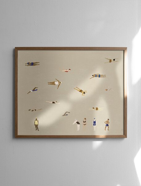 Fine Little Day Plakát Swimmers Sand Rozměr: 50x40 cm