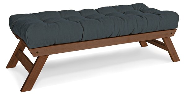 MarLiving Lavice BREEZIO 03 140 cm z masivu/grafitově šedá