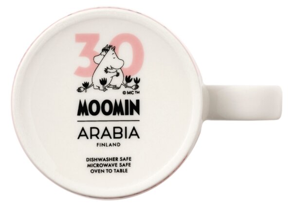 Hrnek Moomin Love 0,3l, růžový / 30. výročí, dárkový box