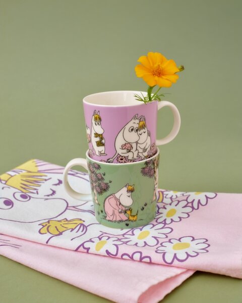 Arabia Hrnek Moomin Loving care 0,3l, zelený