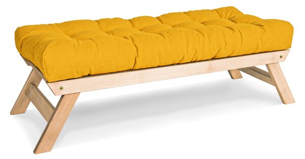 MarLiving Lavice BREEZIO 02 140 cm z masivu/žlutá