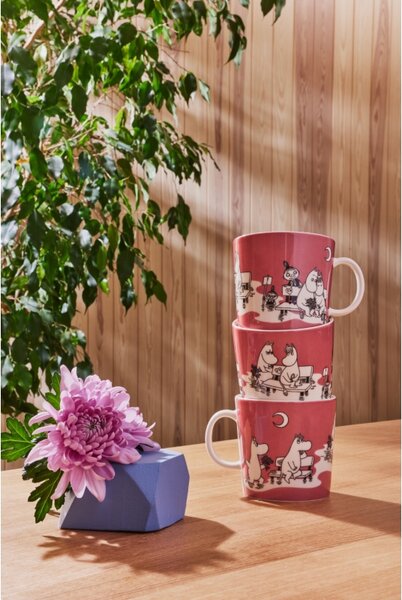 Arabia Hrnek Moomin 0,4l, růžový