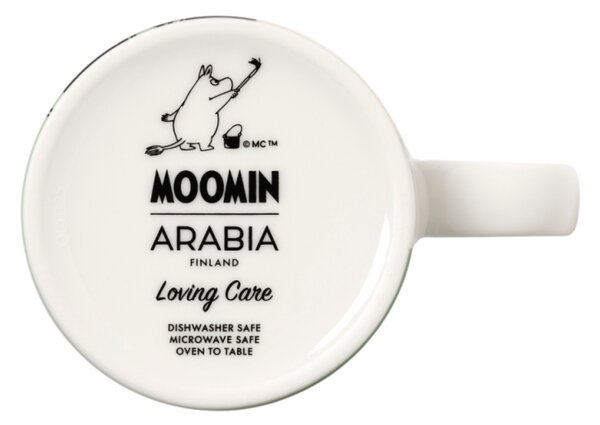 Arabia Hrnek Moomin Loving care 0,3l, zelený