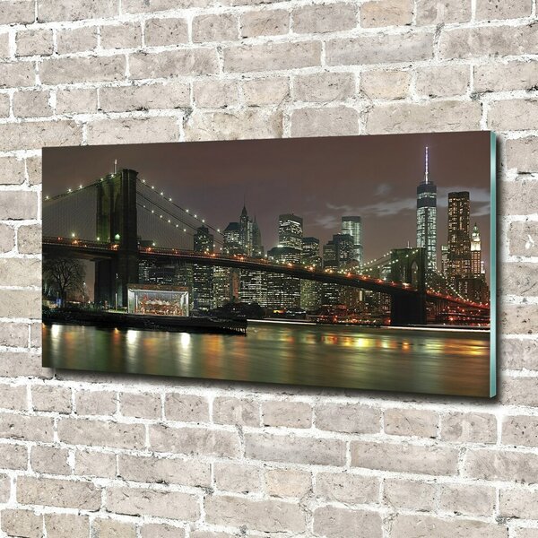 Fotoobraz na skle New York noc osh-74924672