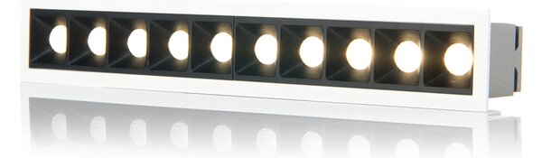 Led2 Zápustné lineární LED svítidlo LINEAR 10 Stmívání, řízení: ON/OFF (bez stmívání)