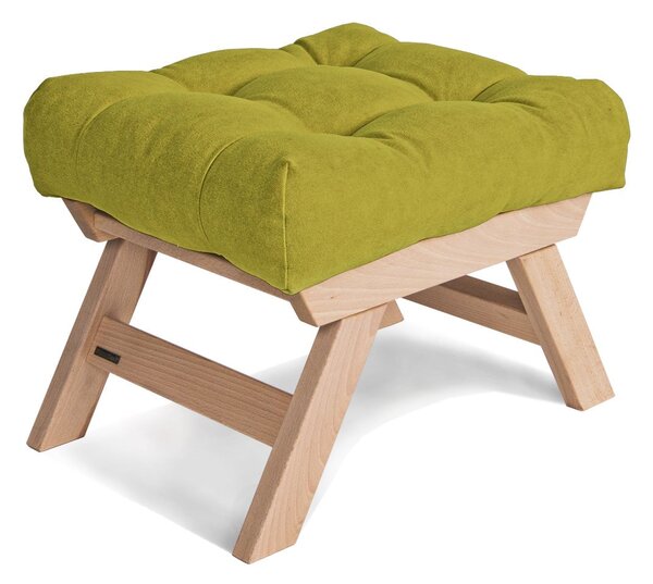 MarLiving Taburet BREEZIO 02 55 cm z masivu/zelený