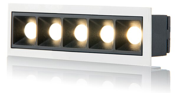 Led2 Zápustné lineární LED svítidlo LINEAR 5 Barva: Bílá, Stmívání, řízení: ON/OFF (bez stmívání)