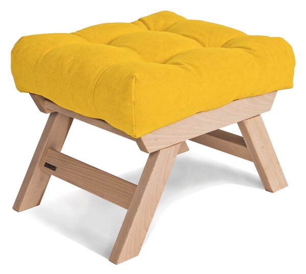 MarLiving Taburet BREEZIO 02 55 cm z masivu/žlutý
