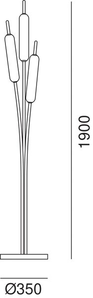 Il Fanale Designová stojací lampa TYPHA
