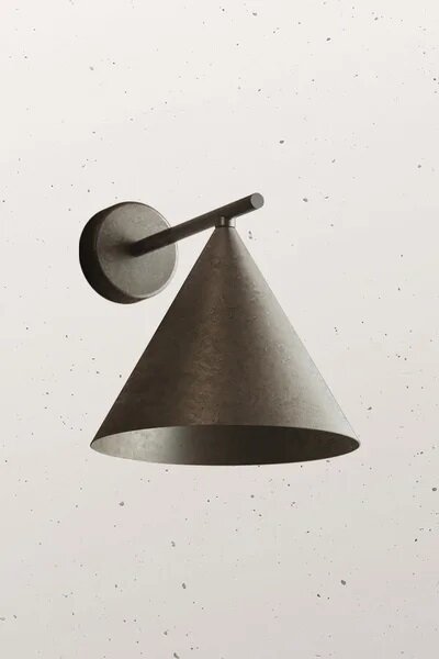 Il Fanale Minimalistické nástěnné svítidlo CONE ø 210 mm Barva: Grafén