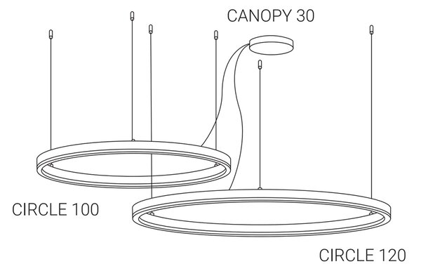 Led2 Rozeta Circle Canopy Barva: Bílá