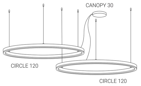 Led2 Rozeta Circle Canopy Barva: Bílá