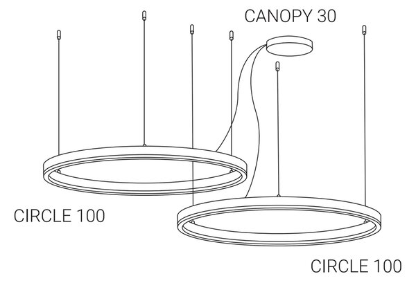 Led2 Rozeta Circle Canopy Barva: Bílá