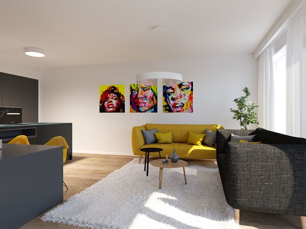 Led2 Závěsné LED svítidlo MONO P-Z ø 60 cm Barva: Černá, Stmívání, řízení: TRIAC