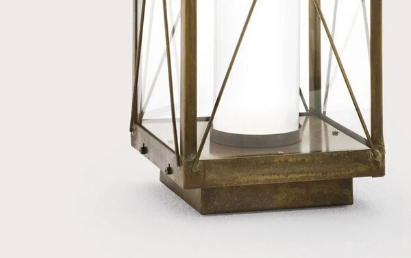 Il Fanale Venkovní retro stojací lampa LANTERNE 560 mm - s křížkem, IP65