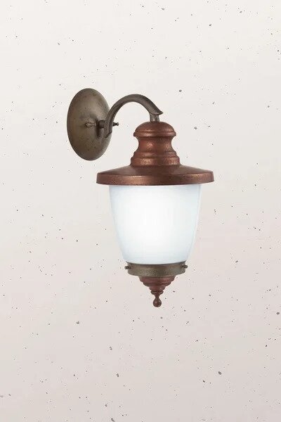 Il Fanale Venkovní retro nástěnné svítidlo VENEZIA BASSO ø 220 mm, IP44 Varianty: bublinkové sklo