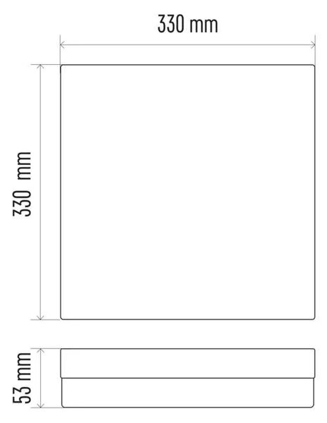 Emos lighting LED přisazené svítidlo TORI, ø 330 mm/d. 330 mm, 24W, IP54 Teplota světla: 4000K - denní bílá, Tvar: Kulaté