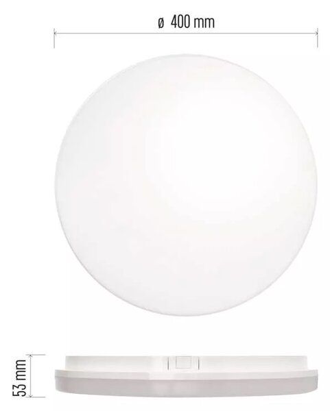 Emos lighting LED přisazené svítidlo TORI, ø 400mm, 36W, 4000K, IP54