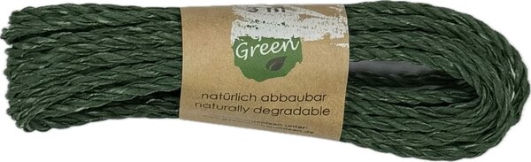 Dekorační provázek Go Green Cotton Cord – Forest Green tmavě zelený 3mm x 3m (6,-Kč/m)