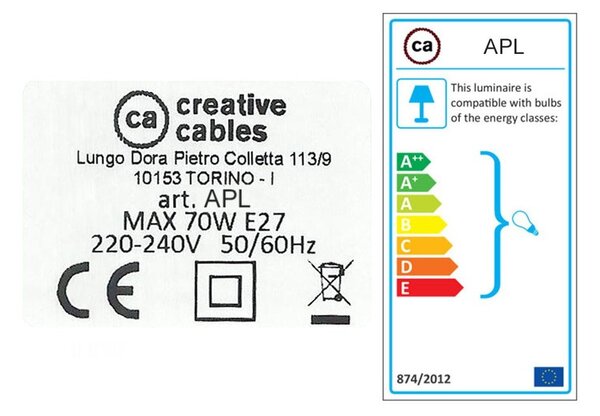 Creative cables Fermaluce natural, přírodní dřevěné bodové svítidlo na stěnu nebo strop Velikost: 15,7 cm