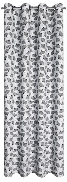 ZATEMŇOVACÍ ZÁVĚS NA KROUŽCÍCH KEMI 140X250 CM LISTY