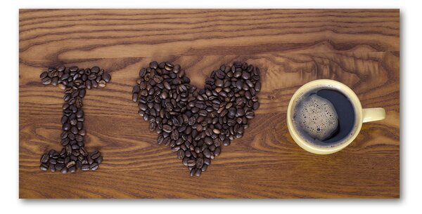 Foto obraz sklo tvrzené I love coffee osh-77959607