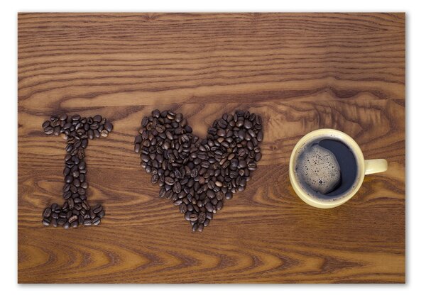 Foto obraz sklo tvrzené I love coffee osh-77959607