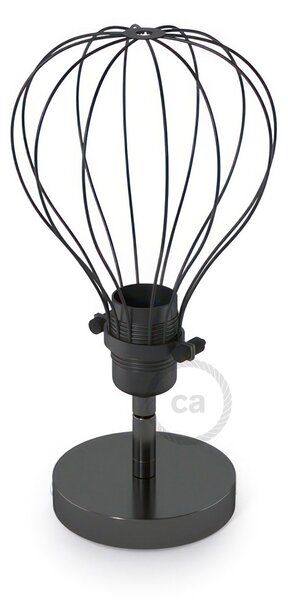 Creative cables Fermaluce metallo 90° urban, anastavitelné kovové nástěnné bodové svítidlo se stínidlem kapka Barva: Černá Perleť
