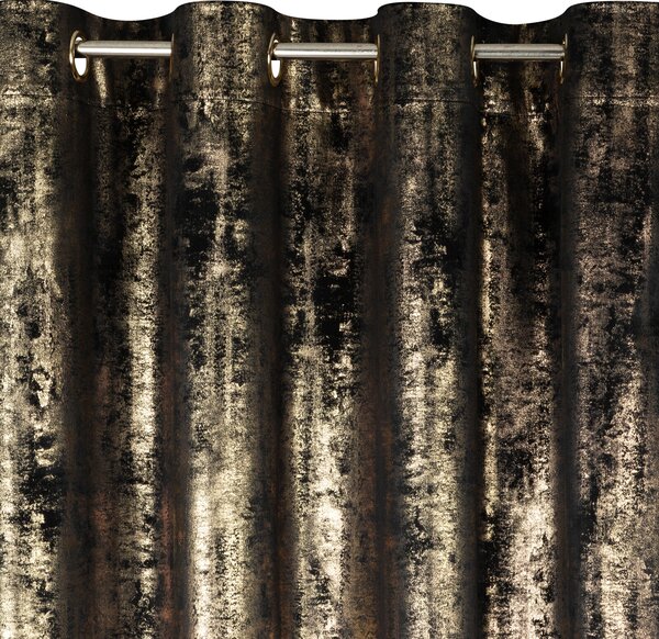 ZATEMŇOVACÍ ZÁVĚS NA KROUŽCÍCH RENIA 140X250 CM VZOROVANÁ