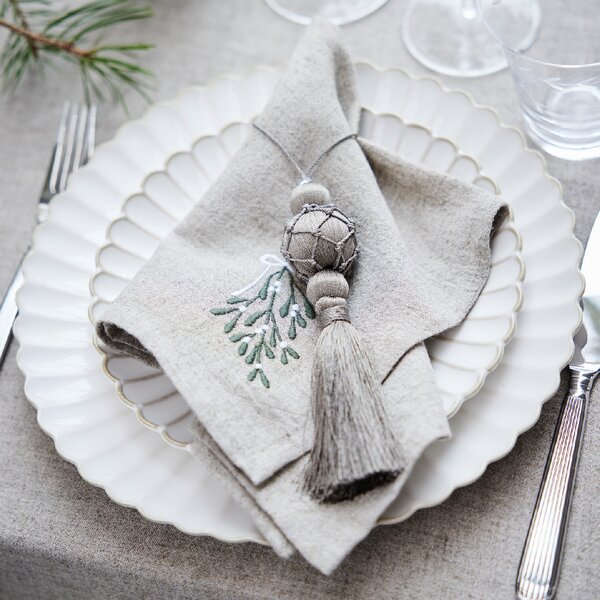 Lene Bjerre Lněný ubrousek Missine Linen LB266
