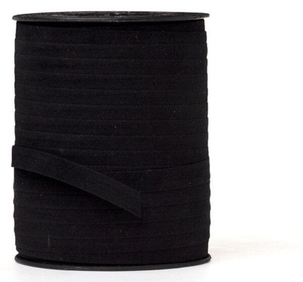 Serviteur Sametová stuha Black 1 cm - 151 m SRT129