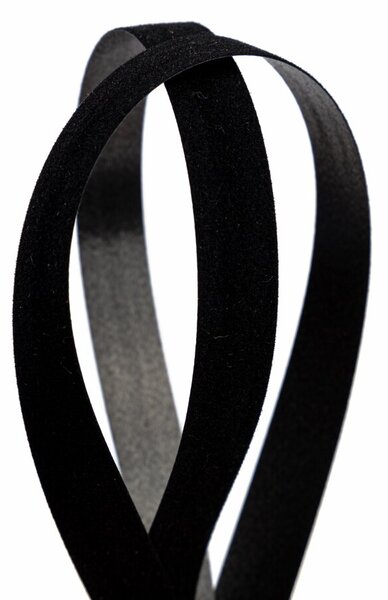 Serviteur Sametová stuha Black 1 cm - 151 m SRT129