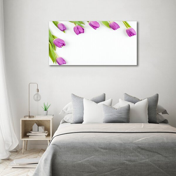 Moderní fotoobraz canvas na rámu Fialové tulipány oc-78573099