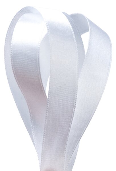 Serviteur Saténová stuha White 1,5 cm - 50 m SRT135