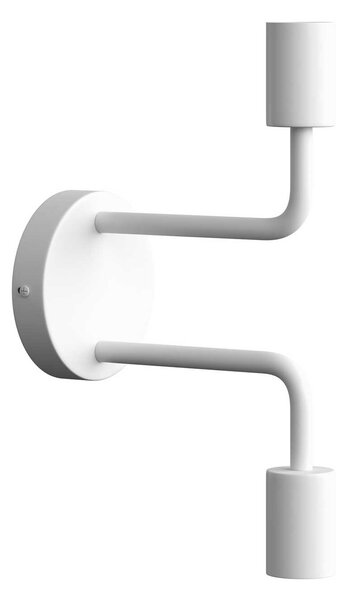 Creative cables Fermaluce monochrome, kovové nástěnné svítidlo se dvěmi ohnutými prodlužovacími trubičkami Barva: Černá