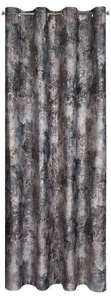 ZATEMŇOVACÍ ZÁVĚS NA KROUŽCÍCH ESTER 140X250 CM VZOROVANÁ