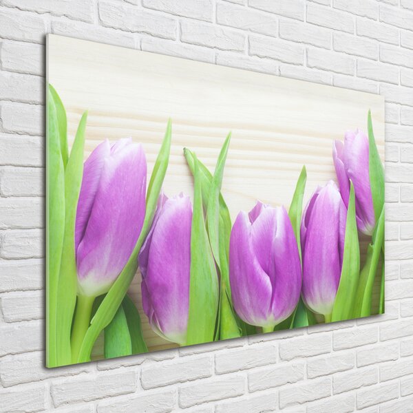 Foto obraz fotografie na skle Fialové tulipány osh-78755149