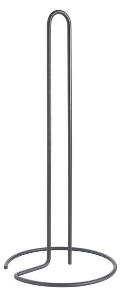 Matně černý ocelový stojan na papírové utěrky ø 14 cm Lava – Metaltex