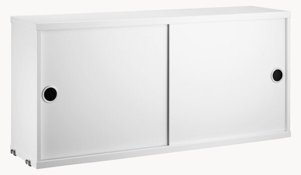 Skříňka pro modulární regálový systém's posuvnými dveřmi String System