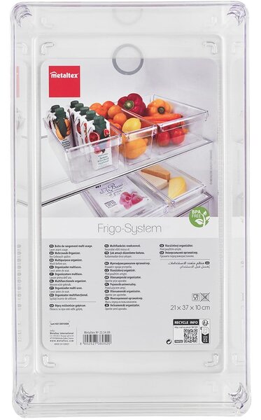 Plastový organizér do lednice 37x20,5 cm – Metaltex