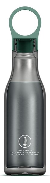 Cestovní nerezová lahev v mentolové barvě 500 ml Loop – Joseph Joseph