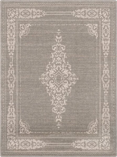 Agnella klasický vlněný koberec Isfahan M Drol Antracyt šedý Rozměr: 133x180 cm