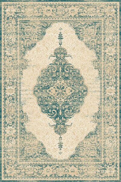 Agnella klasický vlněný koberec Isfahan Zephyr Smaragd zelený Rozměr: 160x240 cm