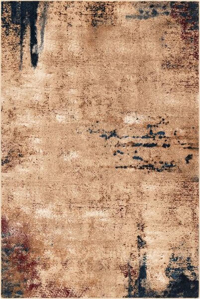Agnella moderní vlněný koberec Isfahan Ribo Jasny Beż Abstraktní béžový Rozměr: 133x180 cm