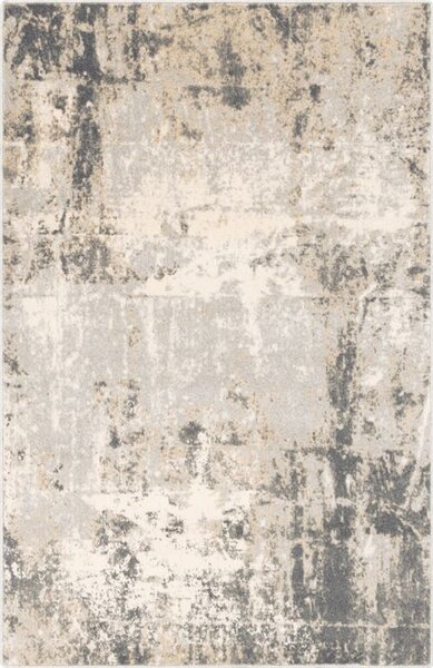 Agnella moderní vlněný koberec Isfahan M Contre Popelatý Abstraktní šedý Rozměr: 160x240 cm