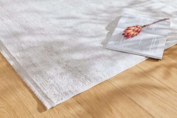 Makro Abra Kusový koberec Luna I Dimma krémový béžový Rozměr: 80x150 cm